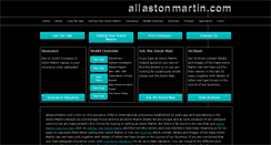 Desktop Screenshot of allastonmartin.com